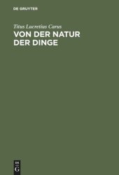 book Von der Natur der Dinge