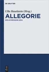 book Allegorie: DFG-Symposion 2014