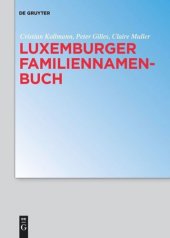 book Luxemburger Familiennamenbuch