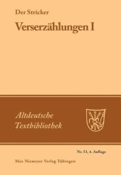 book Verserzählungen 1