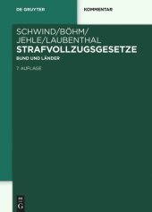 book Strafvollzugsgesetze: Bund und Länder