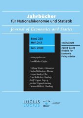 book Agent Based Models for Economic Policy Advice: Sonderausgabe von Heft 2+3/Bd. 228 Jahrbücher für Nationalökonomie und Statistik