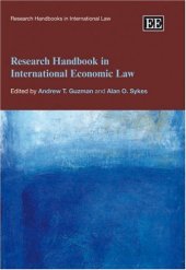 book Research Handbook in International Economic Law 