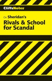 book Cliffsnotes Rivals & School for Scandal