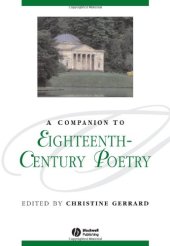 book A Companion to Eighteenth-Century Poetry 