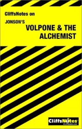 book Cliffsnotes Volpone & the Alchemist