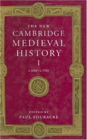 book The New Cambridge Medieval History: c.500-c.700