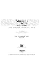 book Ancient Europe, 8000 B.C. to A.D. 1000: An Encyclopedia of the Barbarian World