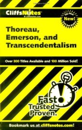 book Thoreau, Emerson, and Transcendentalism 