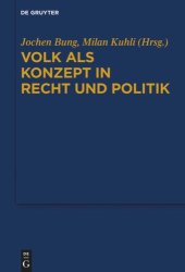 book Volk als Konzept in Recht und Politik