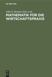 book Mathematik für die Wirtschaftspraxis