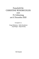 book Festschrift für Christine Windbichler zum 70. Geburtstag am 8. Dezember 2020