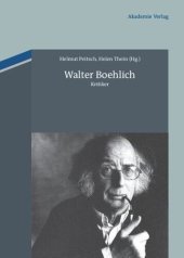 book Walter Boehlich: Kritiker