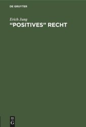 book “Positives” Recht