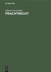 book Frachtrecht: Güterbeförderung auf der Straße