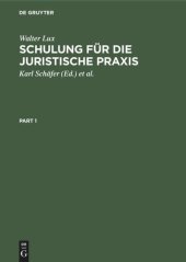 book Schulung für die Juristische Praxis: Ein induktives Lehrbuch