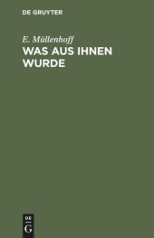 book Was aus ihnen wurde: Novellen