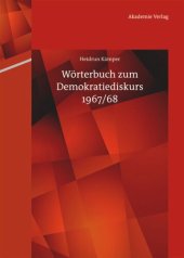 book Wörterbuch zum Demokratiediskurs 1967/68