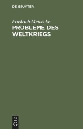 book Probleme des Weltkriegs: Aufsätze