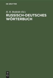 book Russisch-deutsches Wörterbuch