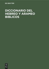 book Diccionario del hebreo y arameo Biblicos