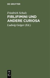 book Firlifimini und andere Curiosa