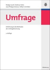 book Umfrage: Einführung in die Methoden der Umfrageforschung