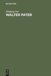 book Walter Pater: Die Autonomie des Ästhetischen