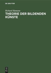 book Theorie der bildenden Künste