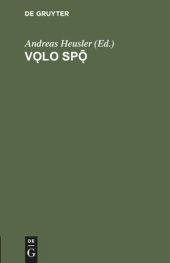 book Vǫlo Spǭ: Die Weissagung der Seherin