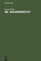 book 98. Wasserrecht