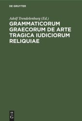 book Grammaticorum graecorum de arte tragica iudiciorum reliquiae