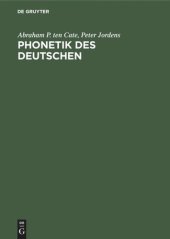 book Phonetik des Deutschen: Eine kontrastiv deutsch-niederländische Beschreibung für den Zweitspracherwerb