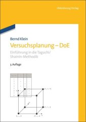 book Versuchsplanung - DoE: Einführung in die Taguchi/Shainin-Methodik