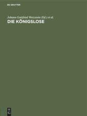 book Die Königslose: J. G. Wetzsteins freie Nachdichtung eines arabischen Losbuches