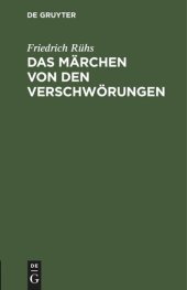 book Das Märchen von den Verschwörungen