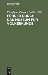 book Führer durch das Museum für Völkerkunde