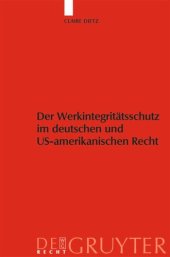 book Werkintegritätsschutz im deutschen und US-amerikanischen Recht