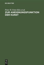 book Zur Aneignungsfunktion der Kunst