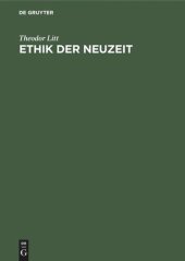 book Ethik der Neuzeit