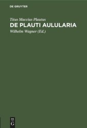 book De Plauti Aulularia