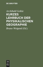 book Kurzes Lehrbuch der physikalischen Geographie