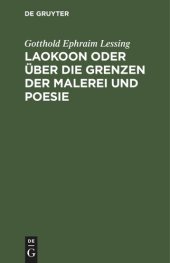 book Laokoon oder über die Grenzen der Malerei und Poesie