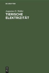 book Tierische Elektrizität