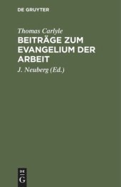 book Beiträge zum Evangelium der Arbeit