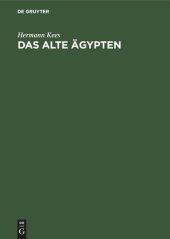 book Das alte Ägypten: Eine kleine Landeskunde