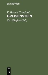 book Greisenstein: Eine Geschichte in zwei Bänden