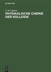 book Physikalische Chemie der Kolloide