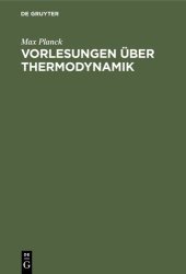 book Vorlesungen über Thermodynamik