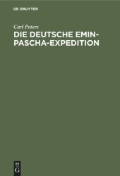 book Die deutsche Emin-Pascha-Expedition